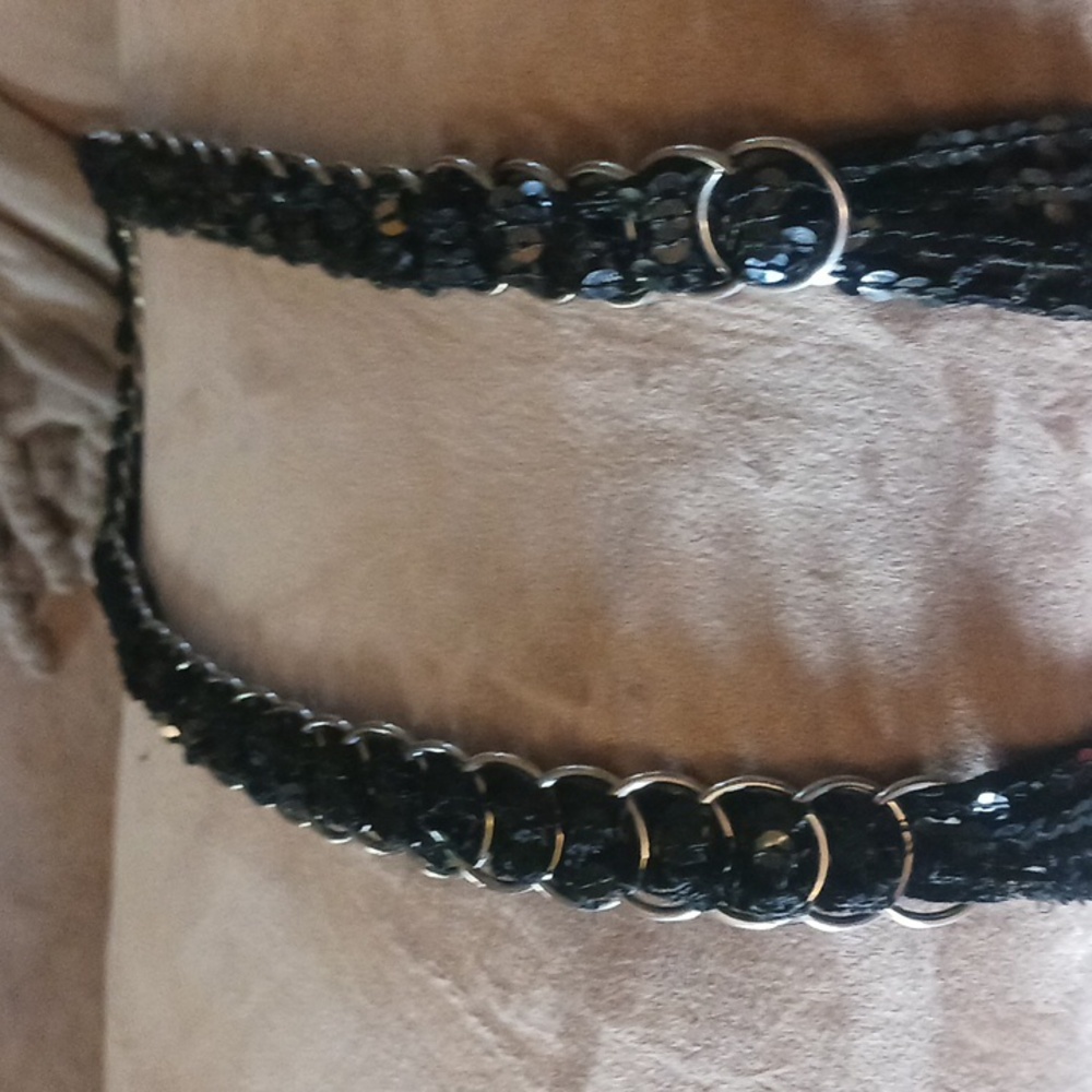 Black Chain Link Women's Belt